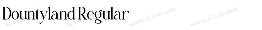 Dountyland Regular字体转换